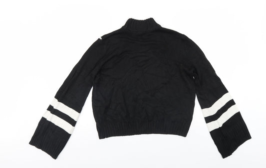 Womens UK Size M Divided Black Pullover Jumper