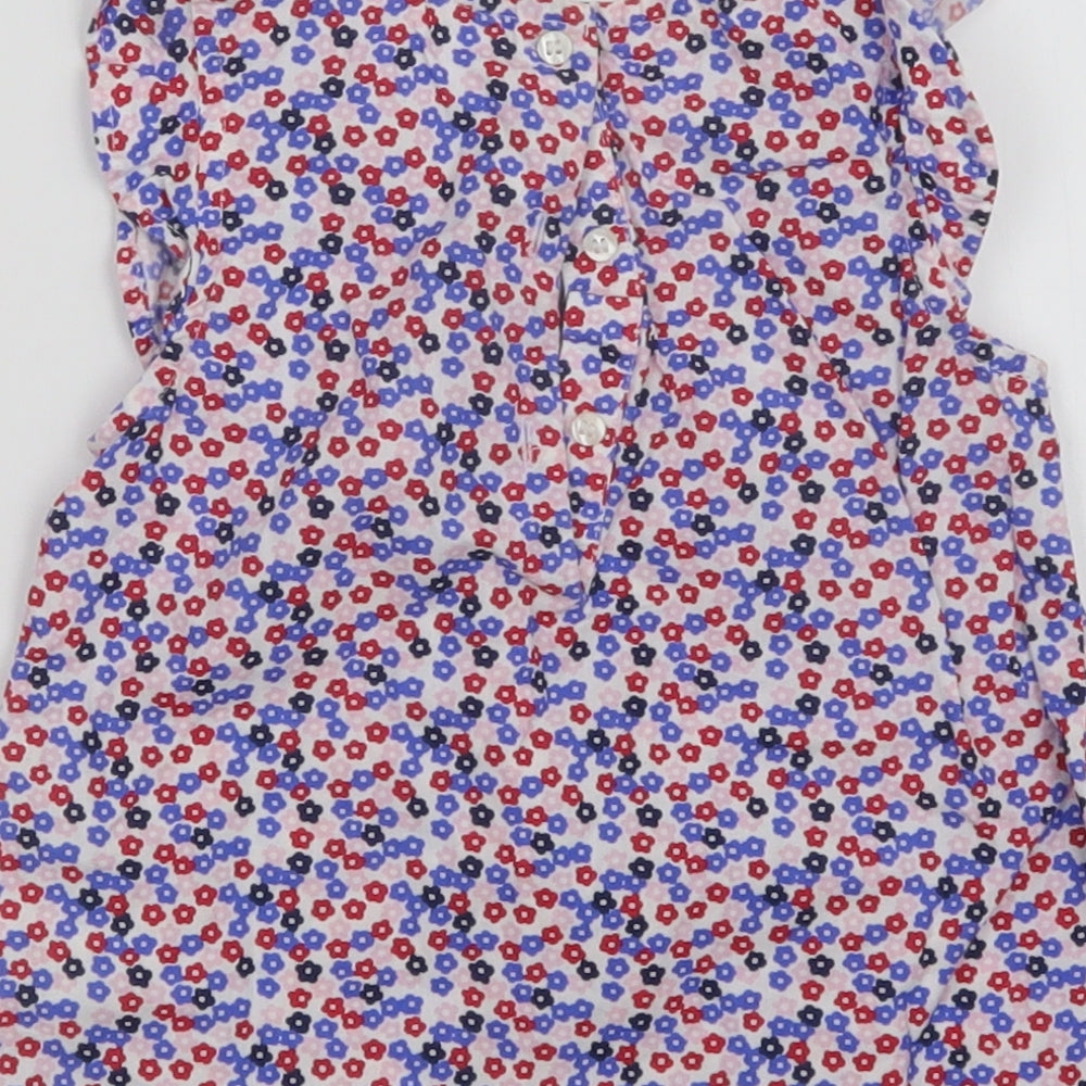 Brand and care label for mothercare girls’ multicoloured floral a-line, size 12-18, months