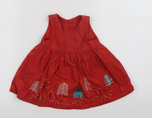 M&S Girls Red A-Line Size 3-6 Months