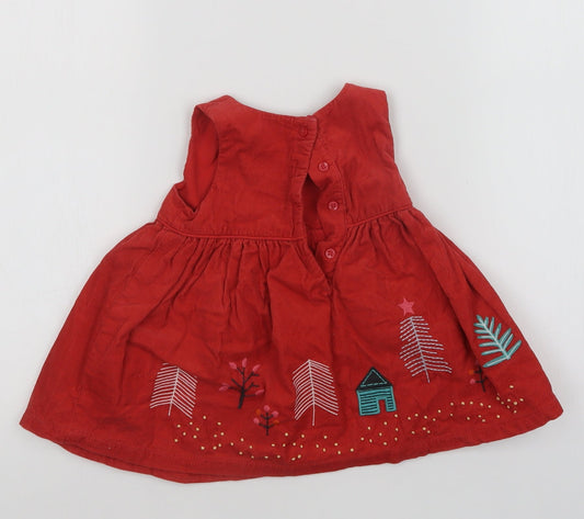M&S Girls Red A-Line Size 3-6 Months