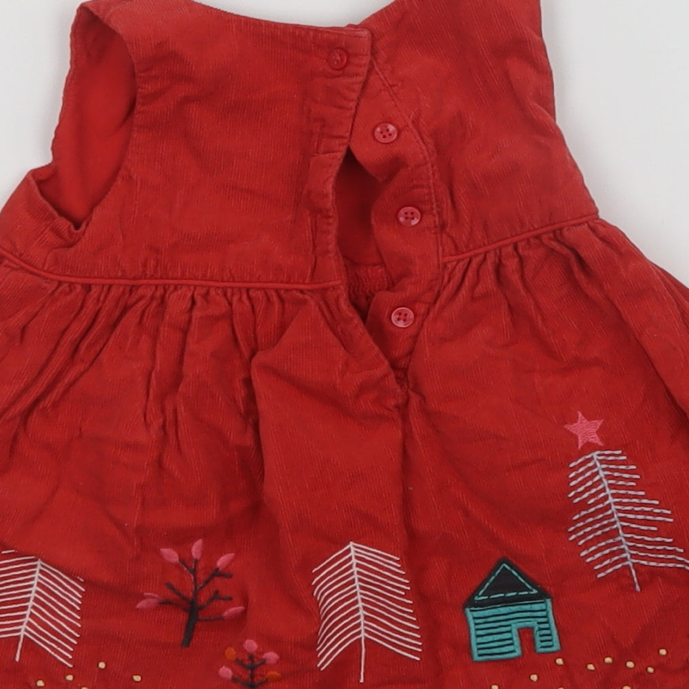 M&S Girls Red A-Line Size 3-6 Months