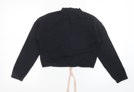 H&M Girls Black Pullover Jumper Size 10-11 Years