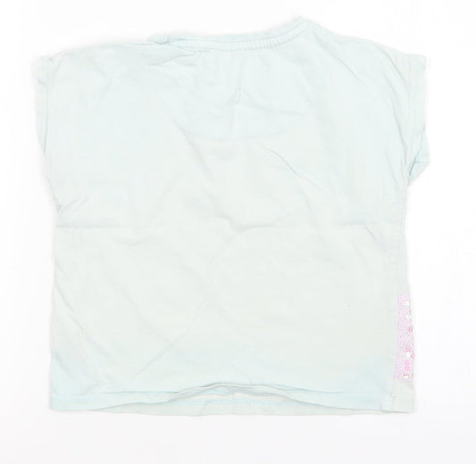 TU Girls Green Top Pyjama Top Size 6-7 Years