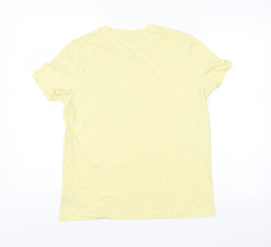 F&F Womens Yellow Basic T-Shirt Size 10