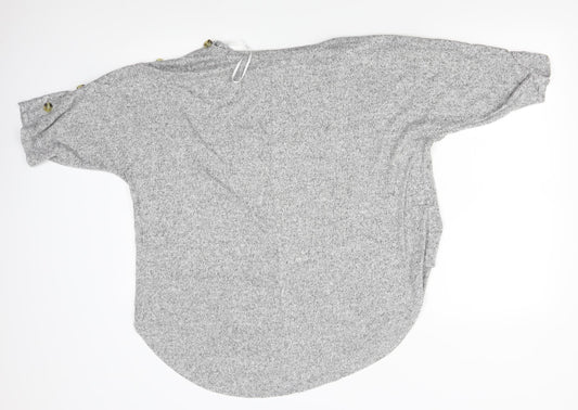 Kim & Cami Womens Grey Pullover Jumper Size XL