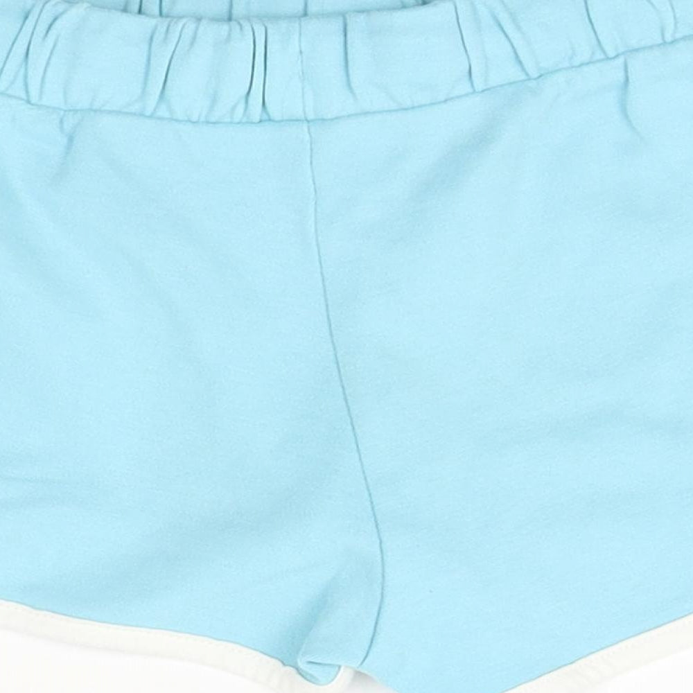 M&S Girls Blue Sleep Shorts Size 6-7 Years -