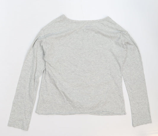 NEXT Girls Grey Basic T-Shirt Size 11 Years