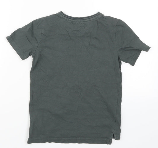 TU Boys Green Basic T-Shirt Size 6 Years - Skulls