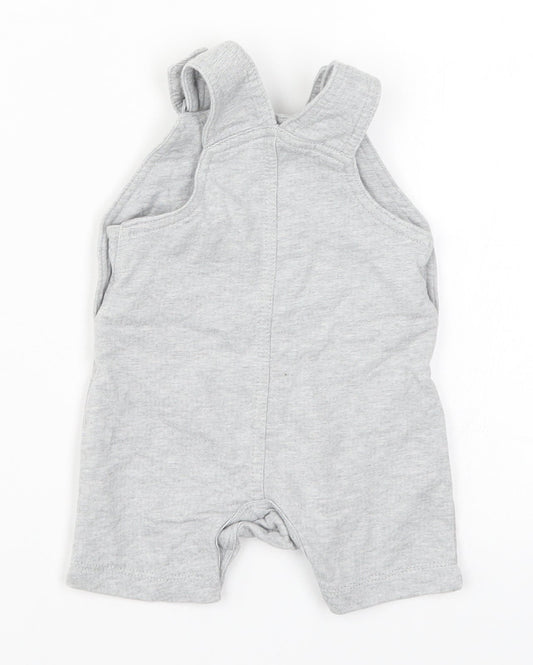 George Baby Grey Dungaree One-Piece Size 0-3 Months - Hero
