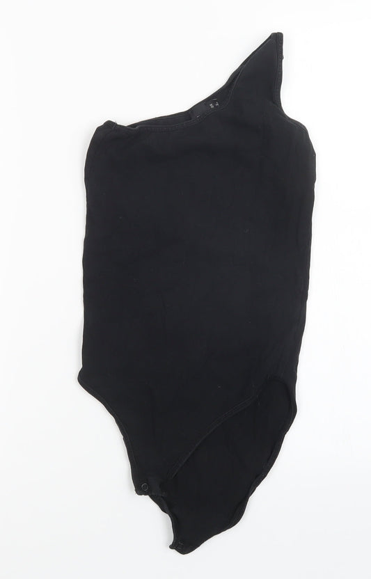 Womens UK Size 8 ASOS One-Piece Black Bodysuit