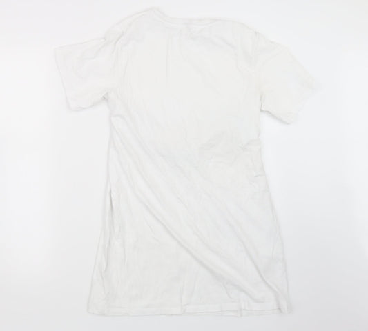 Urban Bliss Womens White Basic T-Shirt Size 14