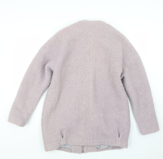 Atmosphere Womens Purple Pea Coat Coat Size 12