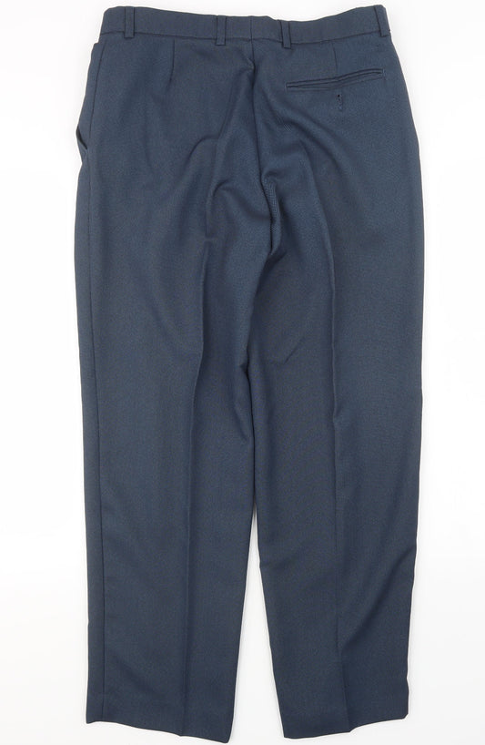 Old Ireland Mens Blue Trousers Size 33 in L28 in