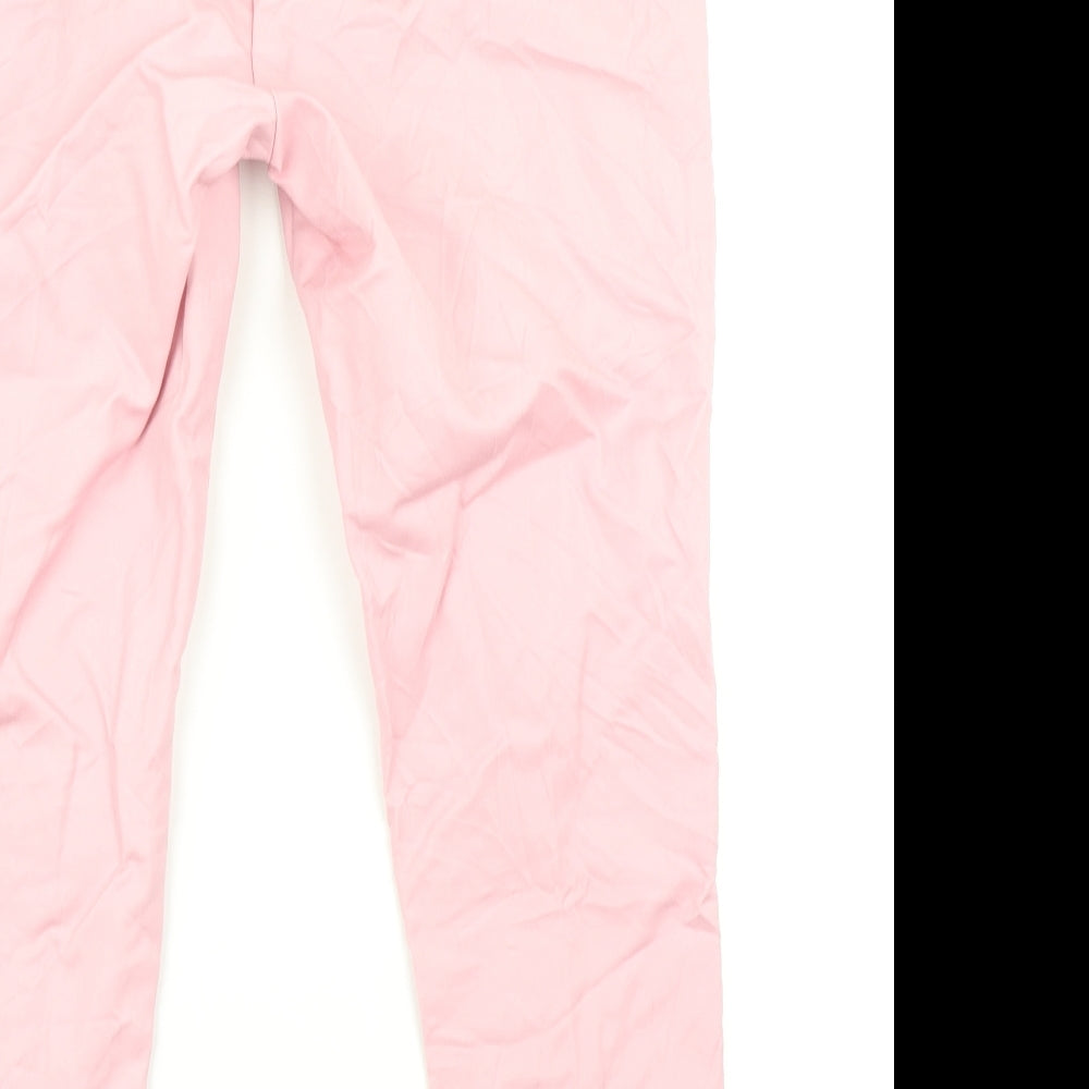 Womens UK Size 10 Damart Regular Fit Pedal Pusher Pink Trousers