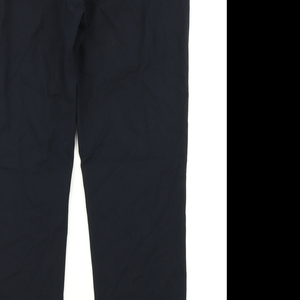Womens UK Size 14 M&S Collection Regular Fit Dress Pants Blue Trousers