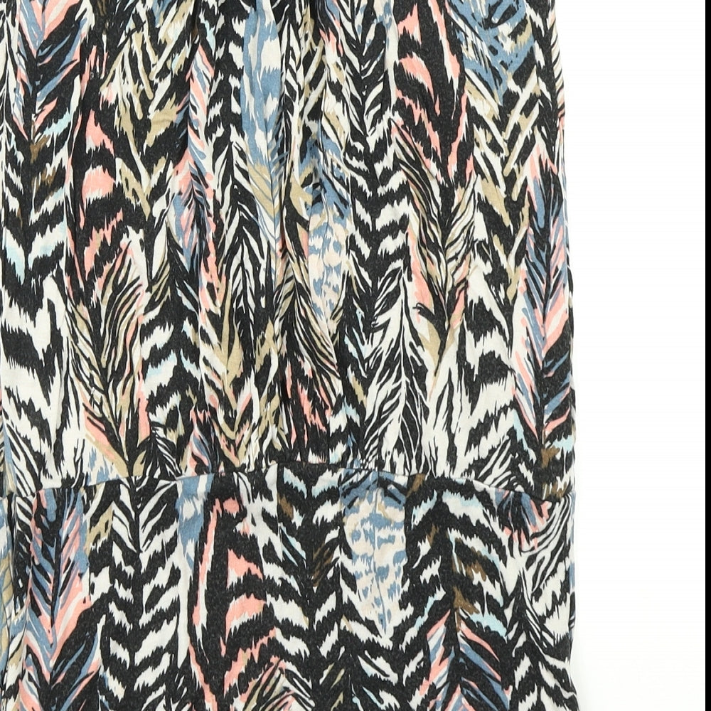 Womens UK Size XS H&M Blue Basic T-Shirt