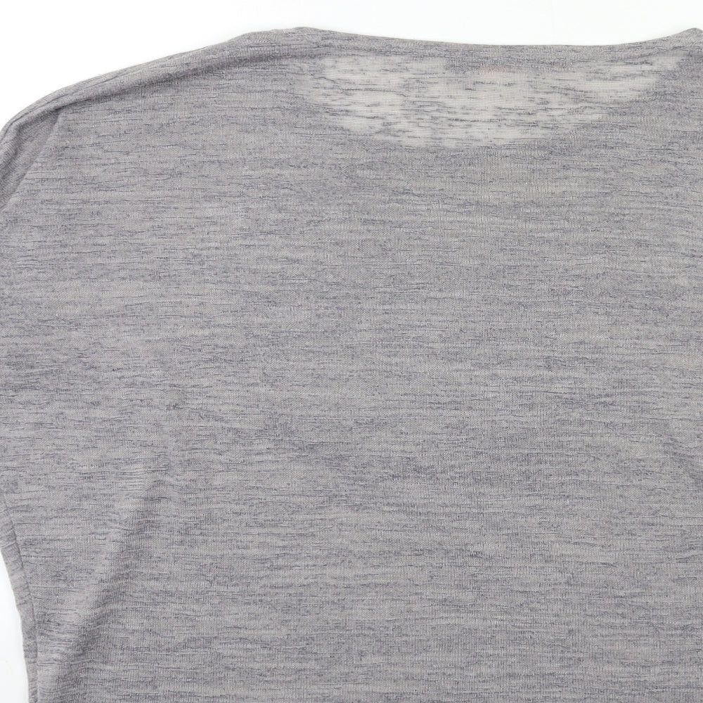 Womens UK Size S QED London Grey Pullover Jumper