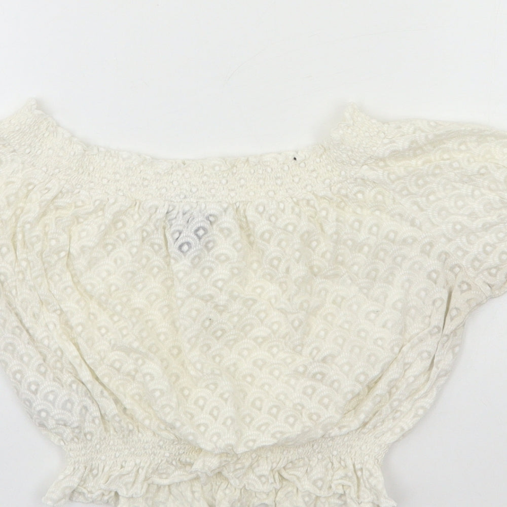 Womens UK Size 12 New Look White Basic