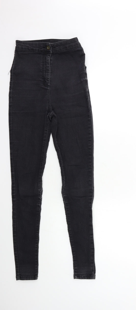 Collusion Womens Black Denim Skinny Jeans Size 25 in L34 in