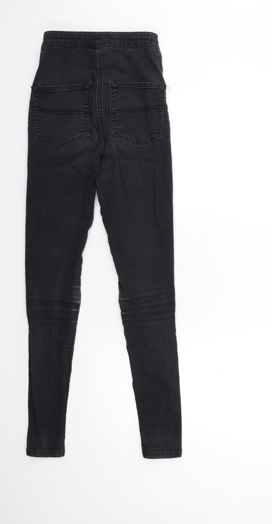 COLLUSION Womens Black  Denim Skinny Jeans Size 25 in L34 in