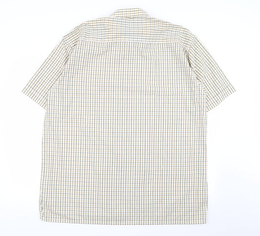 Mens UK Size XL jolliman Multicoloured Button-Up Short Sleeve Casual Shirt