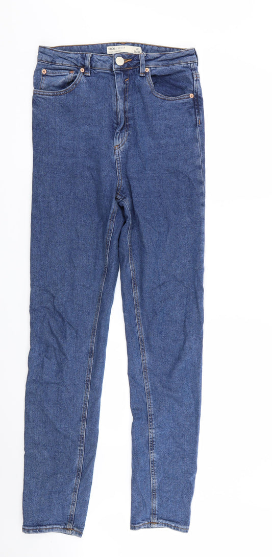 Mens UK Size 28 in ASOS Regular Fit Skinny Blue Jeans