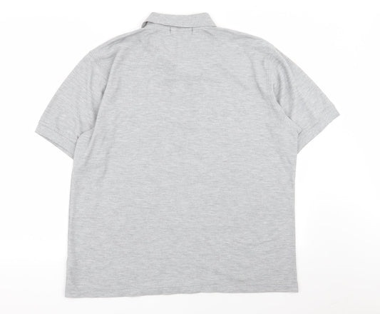 st bernard Mens Grey Polo Size L
