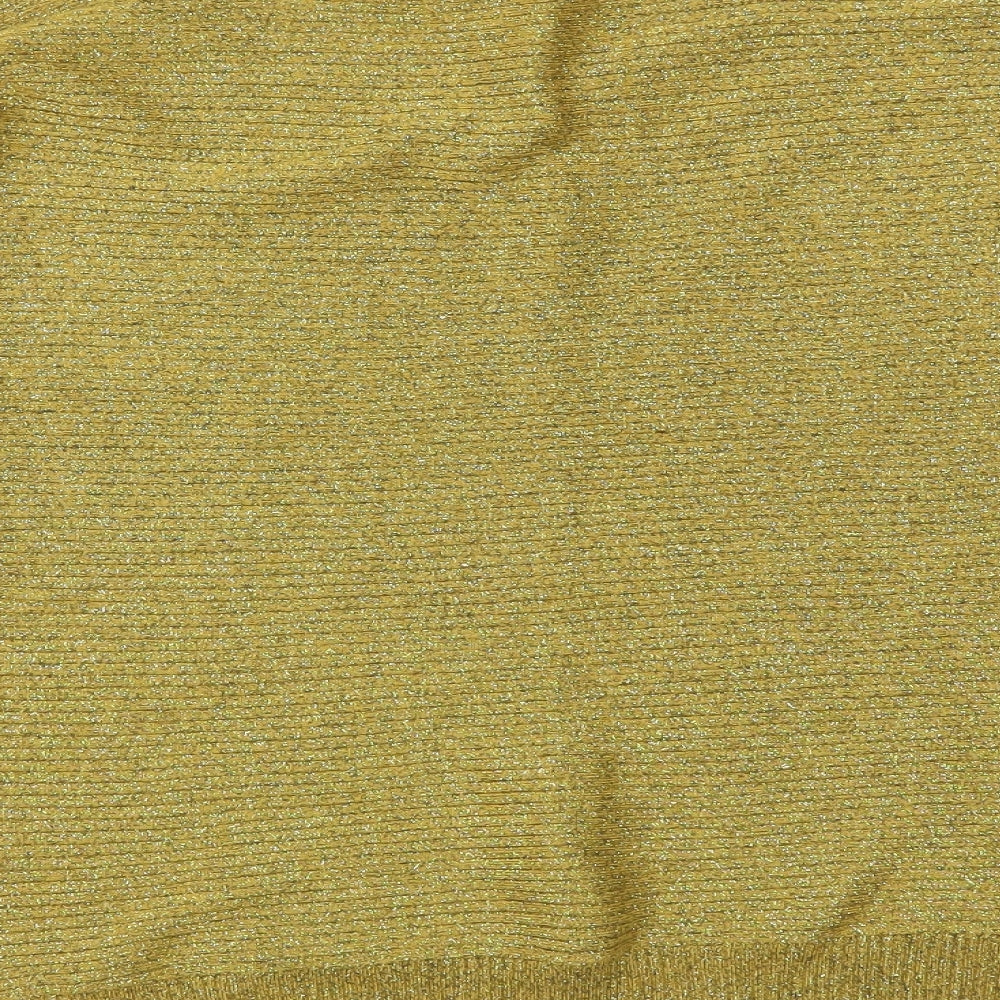 F&F Womens Yellow Pullover Jumper Size 12