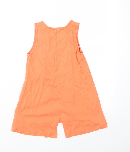 IUPILU Girls Orange Basic T-Shirt Size 2-3 Years