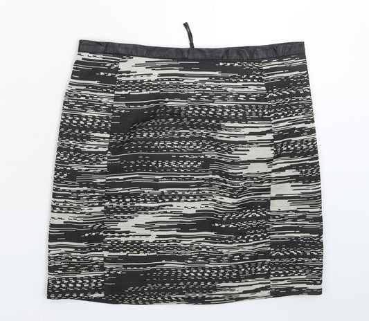 H&M Womens Grey Mini Skirt Size 12