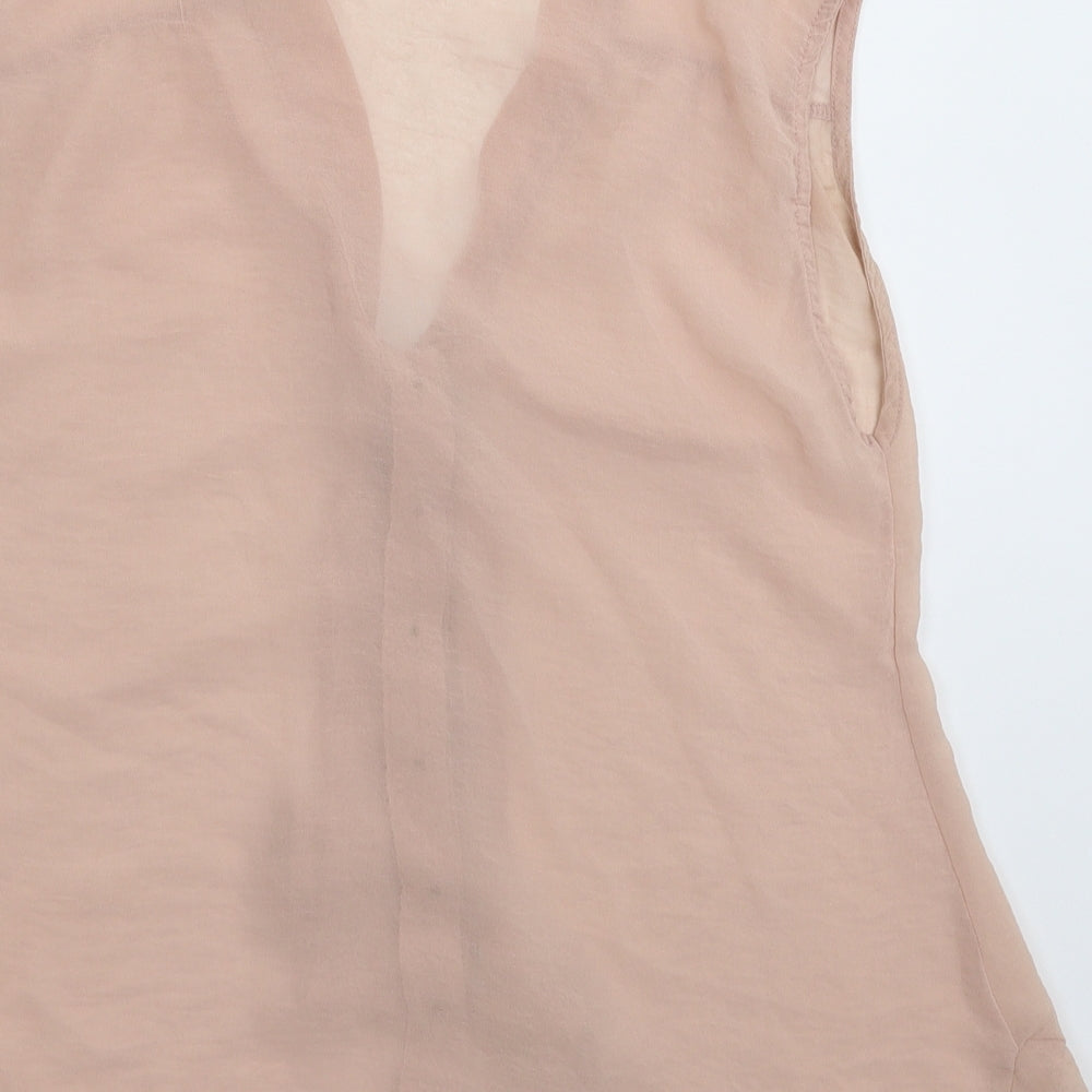 Womens UK Size 12 Atmosphere Beige Basic Button-Up