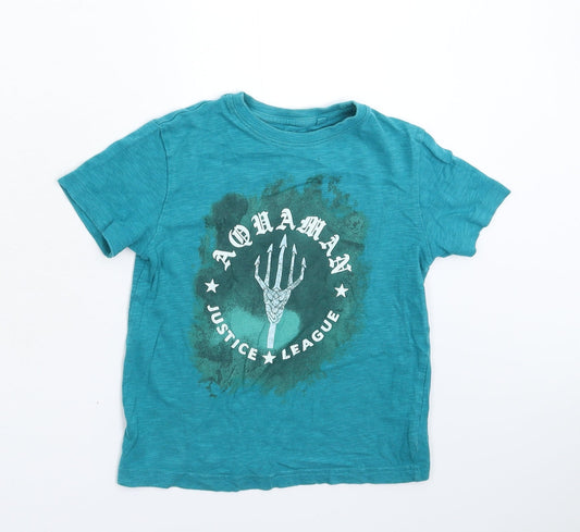 NEXT Boys Green Basic T-Shirt Size 5 Years