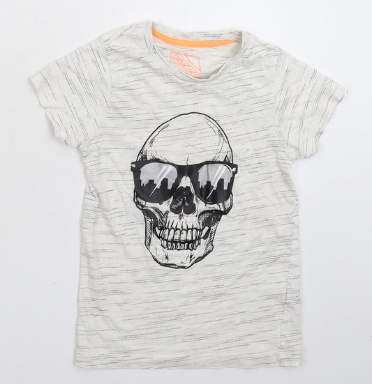 Matalan Boys Grey Basic T-Shirt Size 6 Years