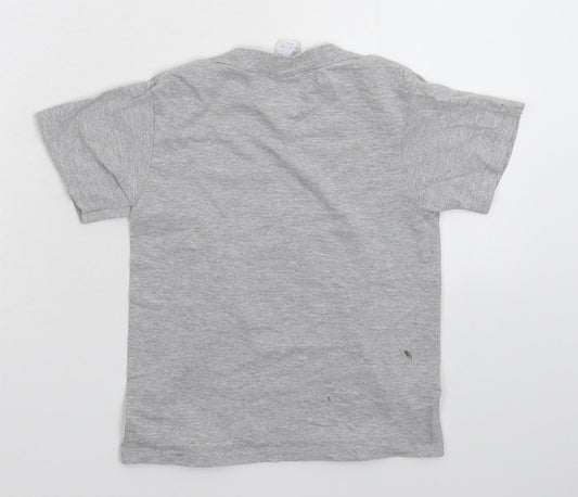 Gildan Boys Grey Basic T-Shirt Size 5-6 Years