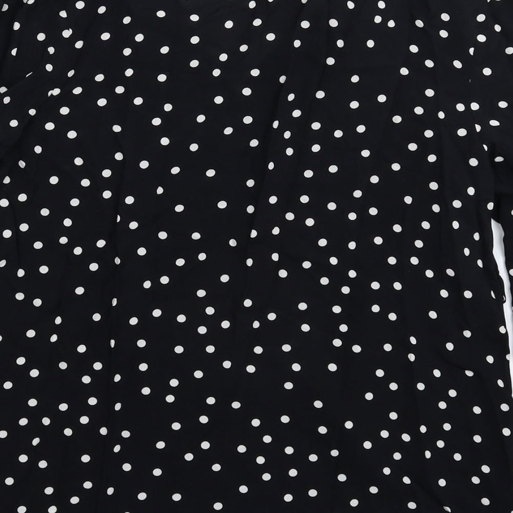 Womens UK Size 8 NEXT Black Basic Blouse