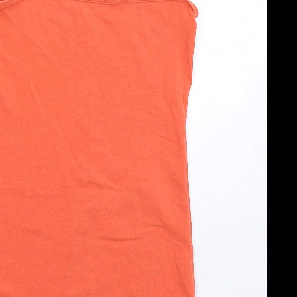 Womens UK Size 6 Atmosphere Orange Basic Tank