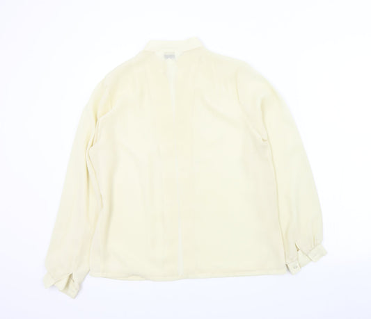 Womens UK Size 12 bellino Beige Basic Button-Up