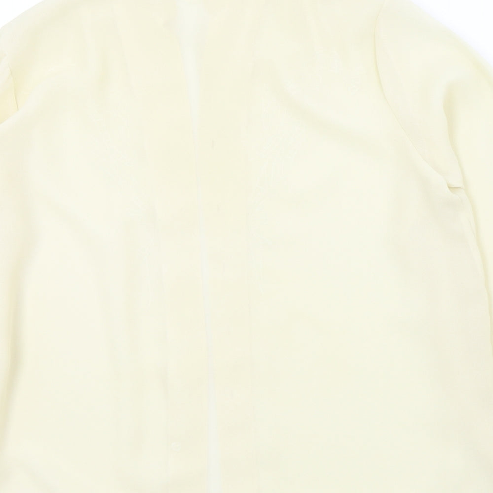 Womens UK Size 12 bellino Beige Basic Button-Up