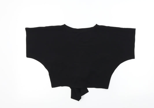 PRETTYLITTLETHING Womens Black Basic Blouse Size 6