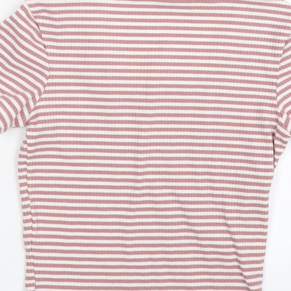 Womens UK Size 2XS TALLY WEiJL Pink Basic T-Shirt