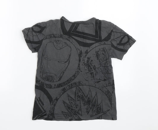 NEXT Boys Grey Basic T-Shirt Size 8 Years - Avengers Infinity War