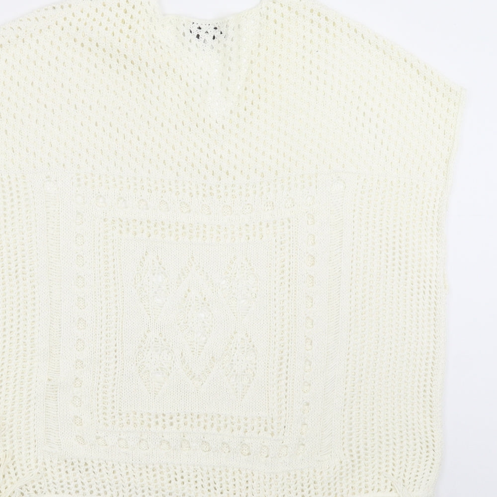 Womens UK Size S NEXT Ivory Pullover Jumper