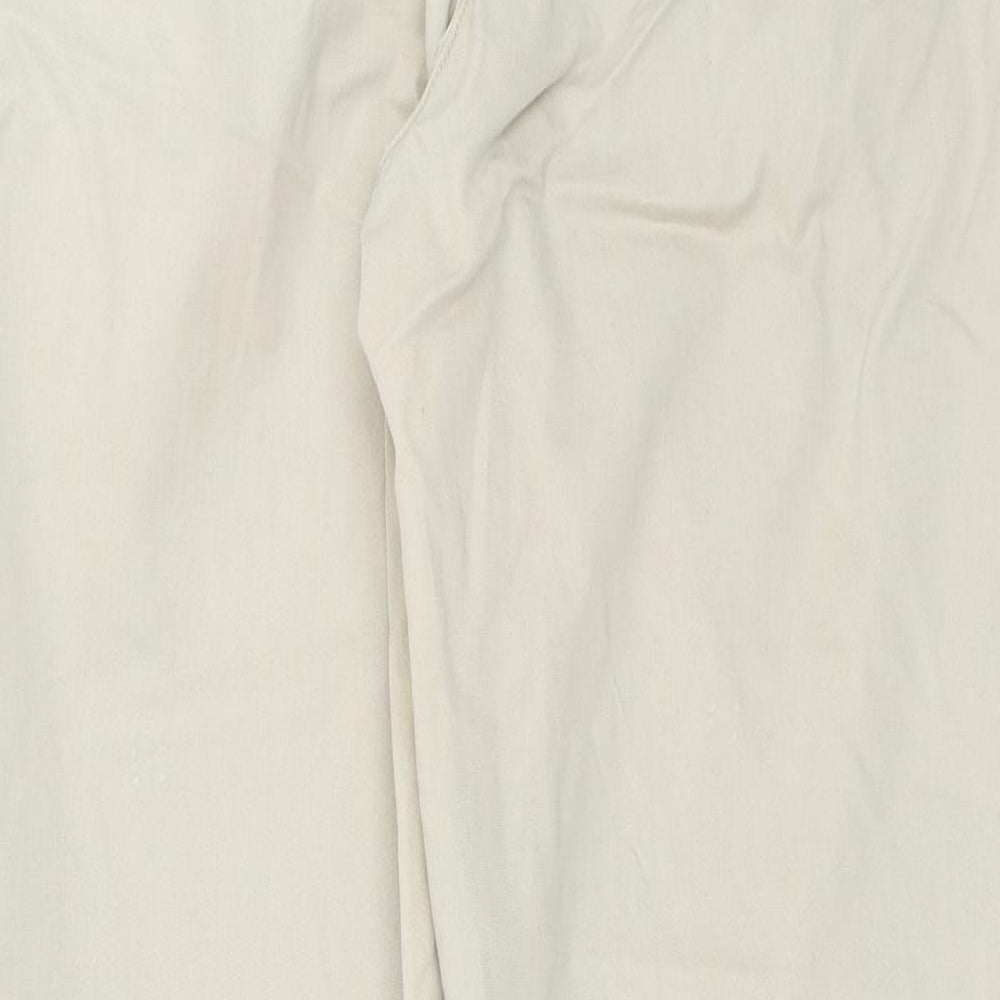 Womens UK Size 10 River Island Regular Fit Beige Trousers