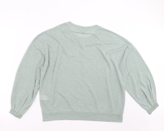 Peacocks Womens Green Knit Pullover Jumper Size 14