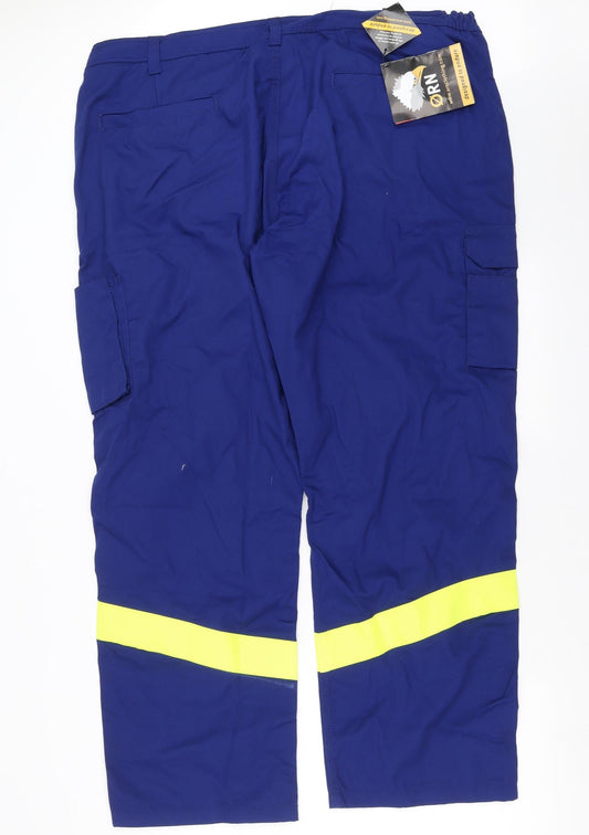 ORN Mens Blue Cargo Trousers Size 46 in L31 in - workwear