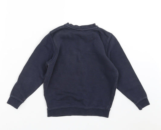 TU Boys Blue Pullover Sweatshirt Size 5 Years - school wear