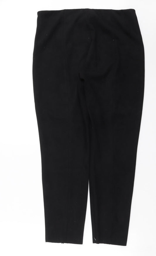 Womens UK Size 32 in Preworn Slim Fit Black Trousers