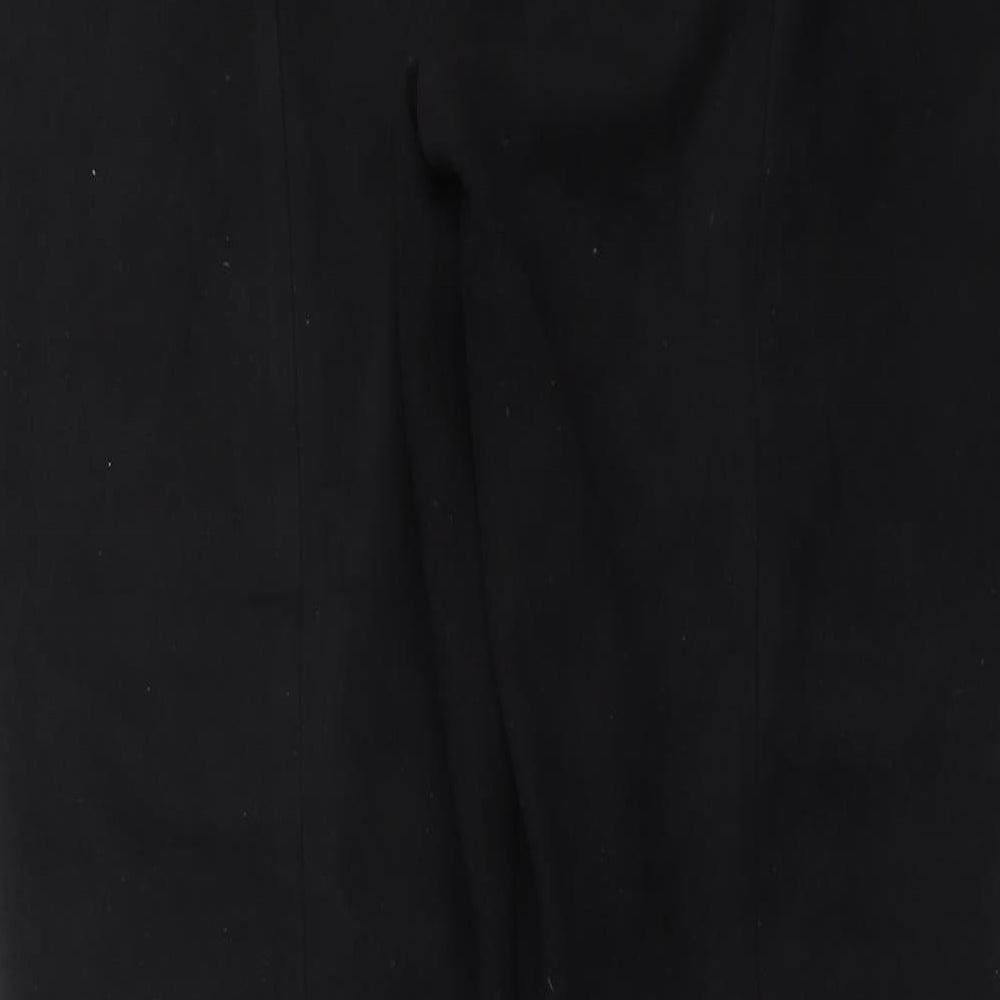 Womens UK Size 32 in Preworn Slim Fit Black Trousers