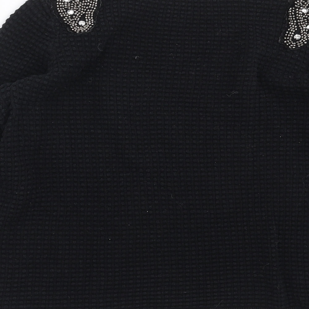 Womens UK Size M Sfera Black Pullover Jumper