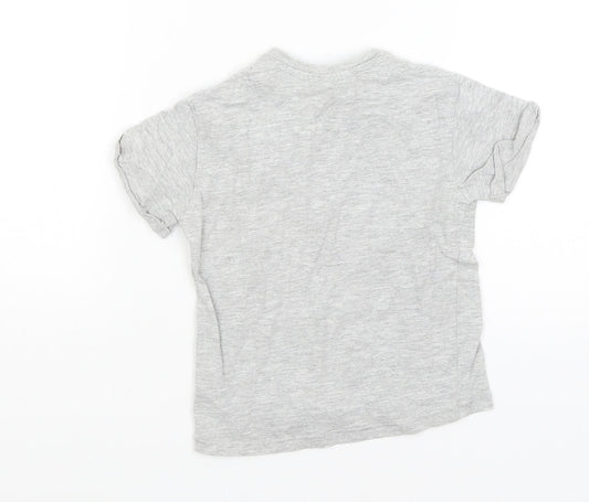 H&M Baby Grey Basic T-Shirt Size 12-18 Months - Beachy Vibes